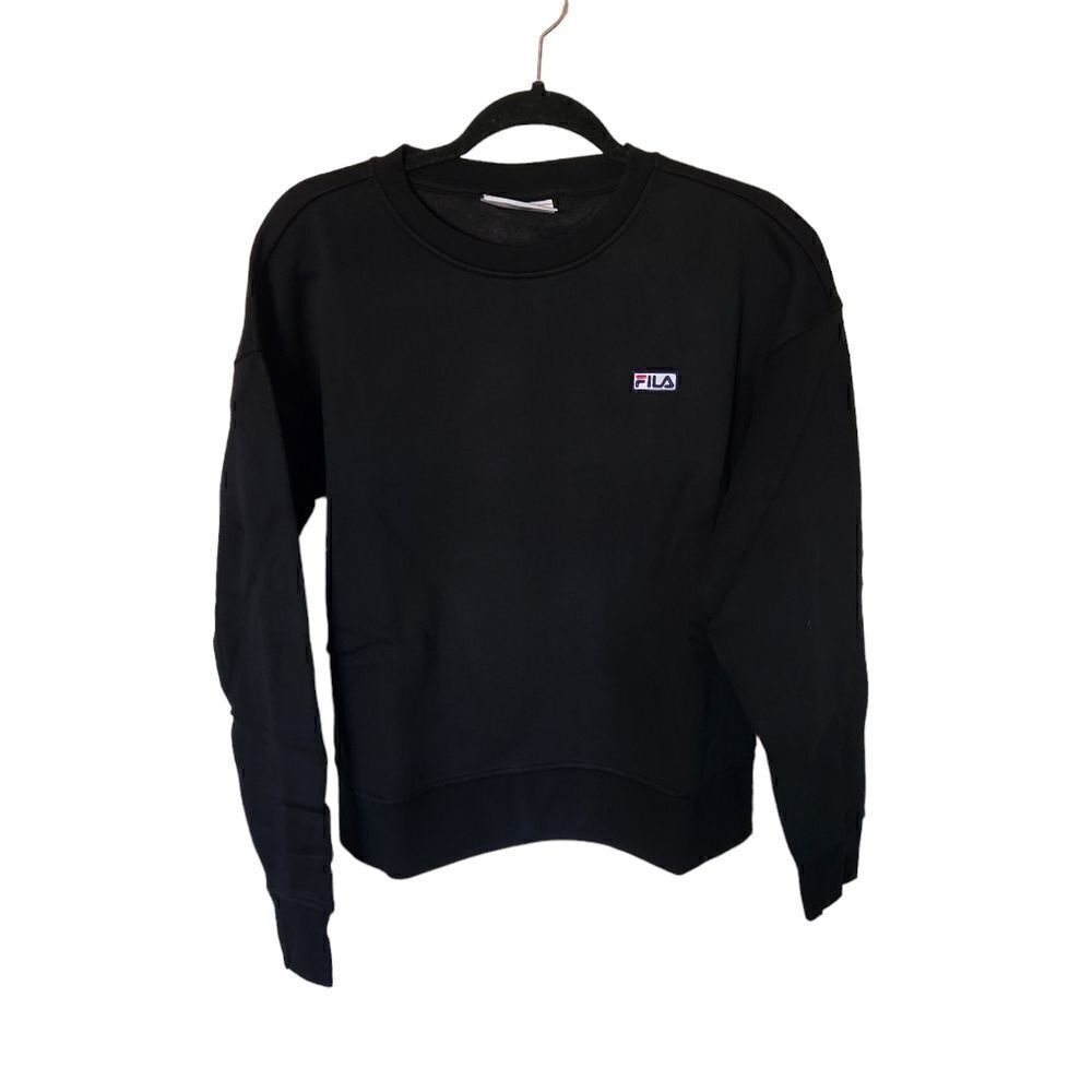 Fila Stina Fleece Lined Crewneck Athletic Pullover Sweatshirt Size Large
